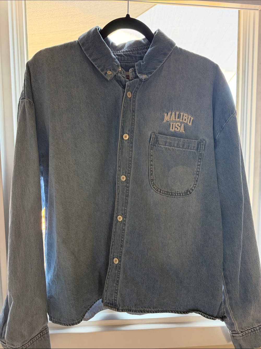 Elwood USA denim button up shirt  men's small